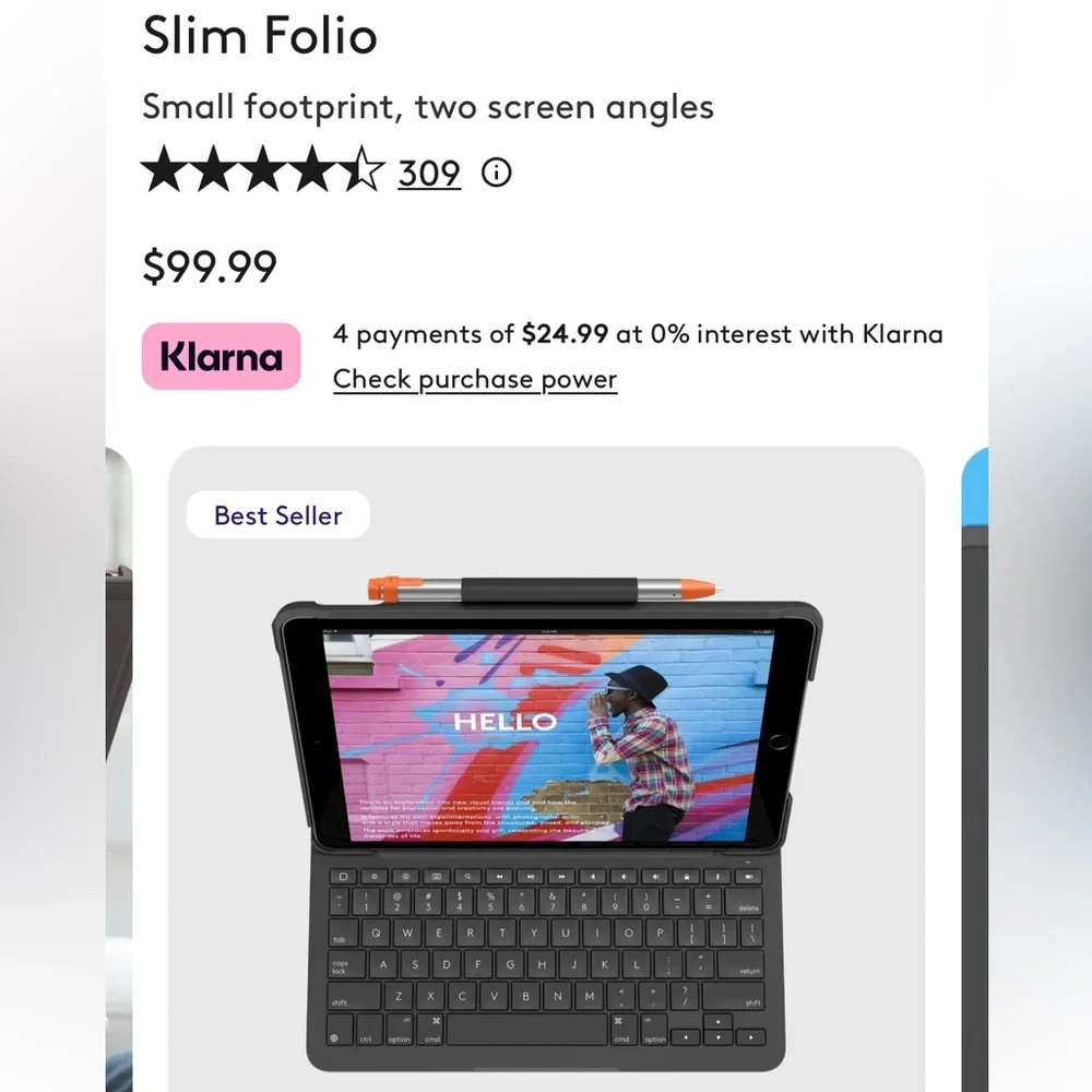 iPad tablet cover case with keyboard